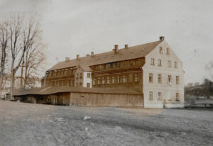 Budova č. p. 201, listopad 1942. SOA Litoměřice